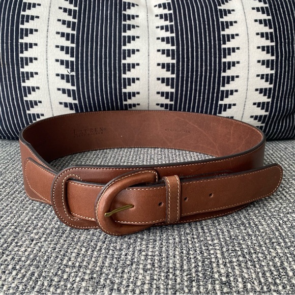 Lauren Ralph Lauren Leather Saddle Belt - Picture 12 of 17